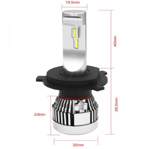 60W 6000LM супер яркий автомобиль h4 наивысшая мощность светодиодные фары лампы h4 p43t / p45t светодиодные фары