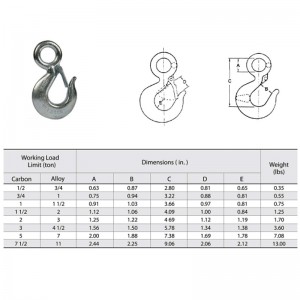 Крючок подъемника для глаз 320A с защелкой