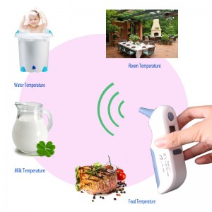 Бесконтактный инфракрасный ушной термометр мгновенного считывания для детей с приборами для предупреждения лихорадки и темпер...