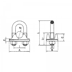 Италия тип падение кованые проволочный зажим