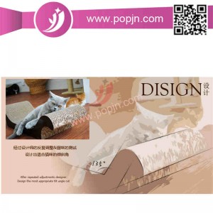 Прочный Симпатичный Форма Красный Гофрированный Картонный Кот Scratcher