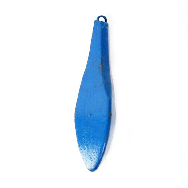 Рыбалка Синкер чугун, окрашенный в синий цвет