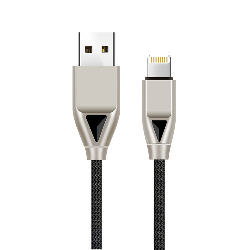 KPS-8449CB нейлоновый USB-кабель - алмаз тип-с / освещение / микро