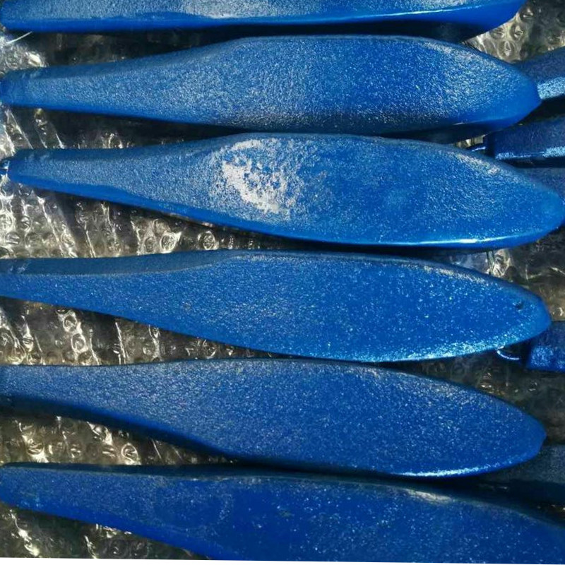 Рыбалка Синкер чугун, окрашенный в синий цвет