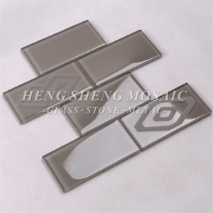 HSP42 Высокое Качество Стеклянного Кирпича Мозаика Метро Плитка Для Кухни Backsplash Стены