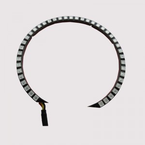 Телефон приложение синий зуб управления авто RGB светодиодные глаза ангела светодиодные наборы гало кольцо для 7-дюймовой круглой...