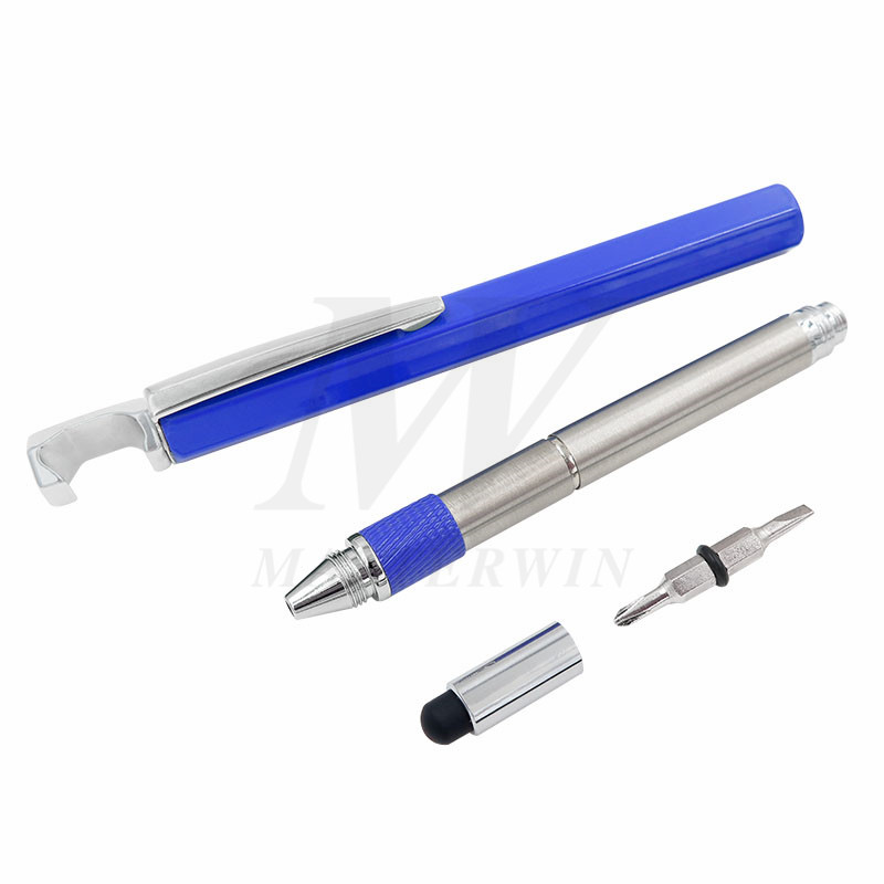 Многофункциональная ручка-ручка 5 в 1 со стилусом / держателем для мобильного телефона / открывателем / отверткой