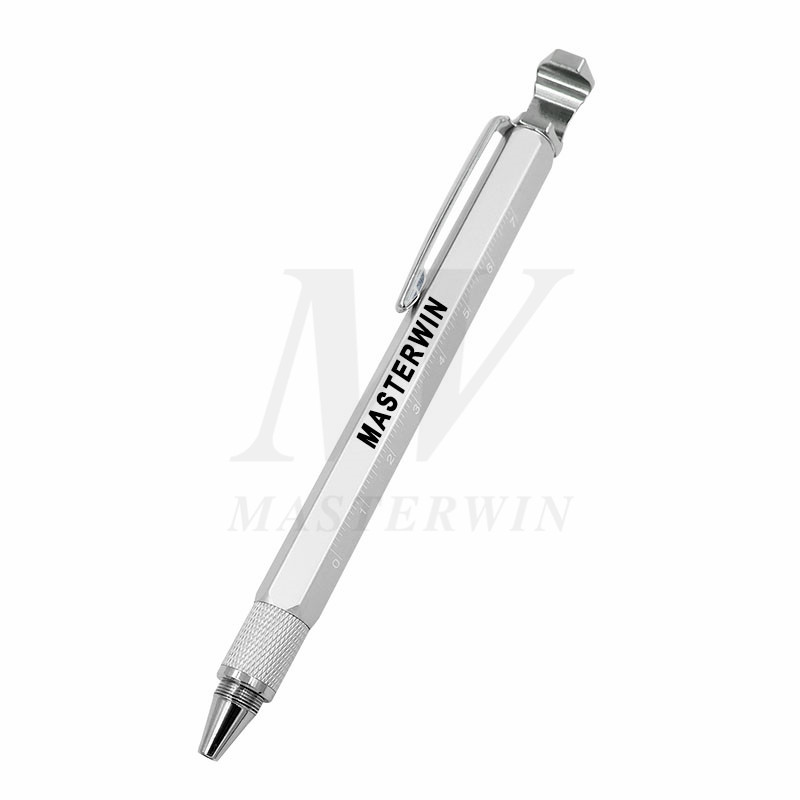 6-в-1 многофункциональная ручка-ручка с держателем стилуса / линейки / мобильного телефона / открывателя / отвертки