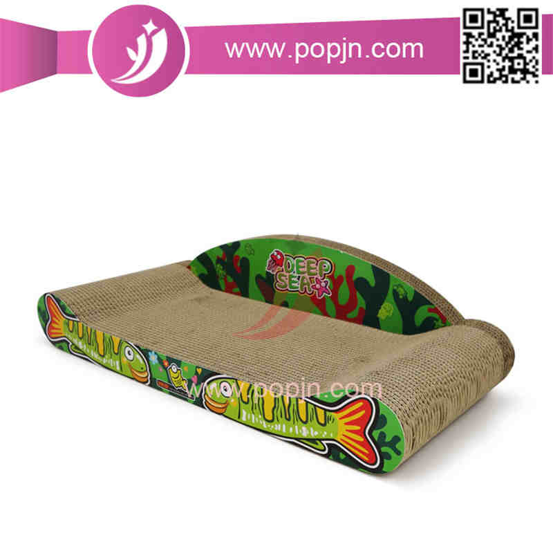 Recyclable Scratch Board Scratching Pad Lounge Bed Гофрированный картон Cat Scratcher