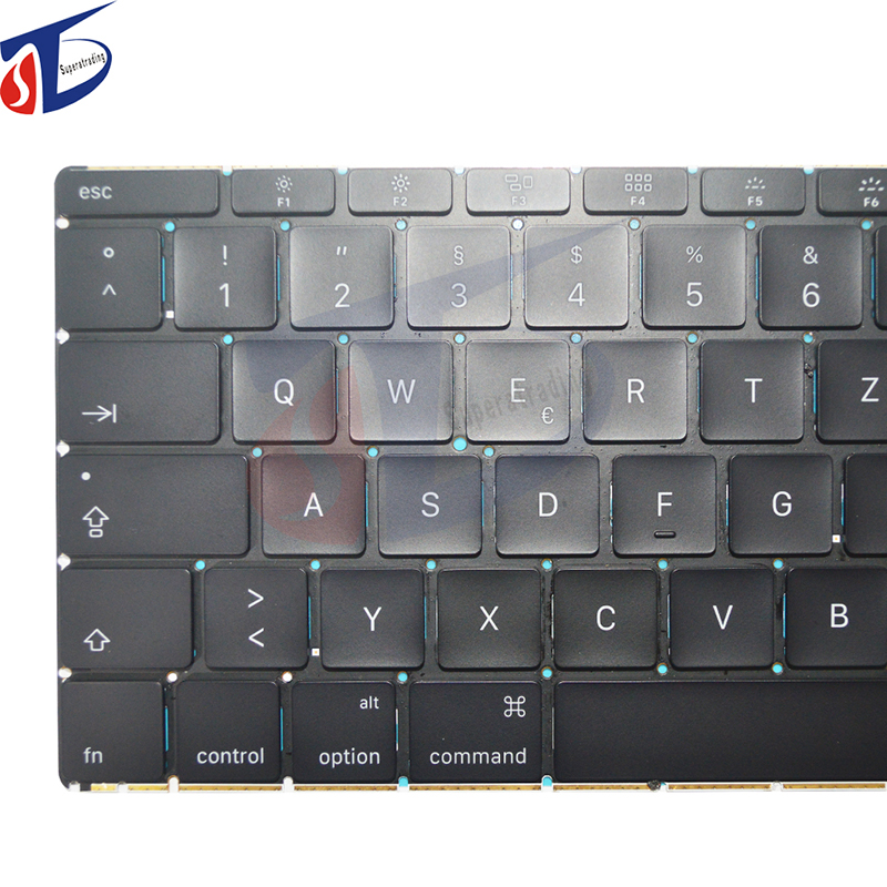 Замена A1534 Немецкая клавиатура без подсветки для Apple MacBook Retina 12 '' A1534 2015 Клавиатура