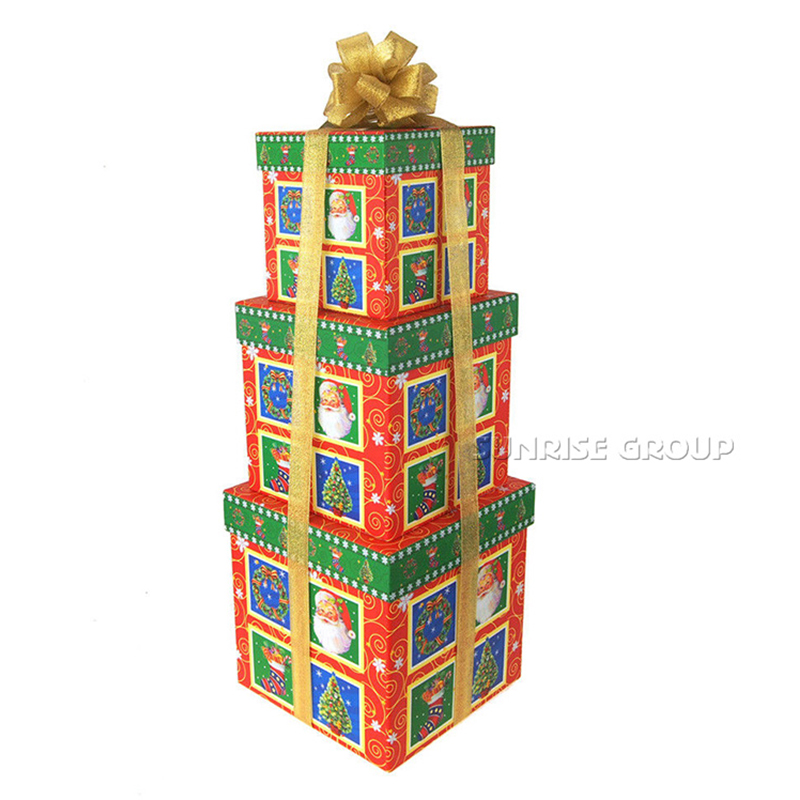Коробка подарка на рождество нестандартной конструкции упаковывая, коробка упаковки подарка на день рождения, коробка торта бумажная