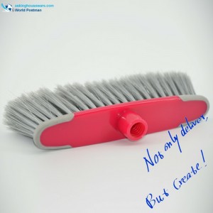 Акбранд Круглая оправа Пластиковая головка метлы с мягким TPR с обеих сторон Bordure