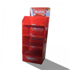 роскошный изготовленный на заказ цвет напечатал вверх стойку дисплея рифлёного картона