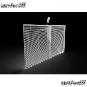 Высокое качество производитель полноцветный прозрачный светодиодный экран / P3.91 оконное стекло сетки светодиодный экран