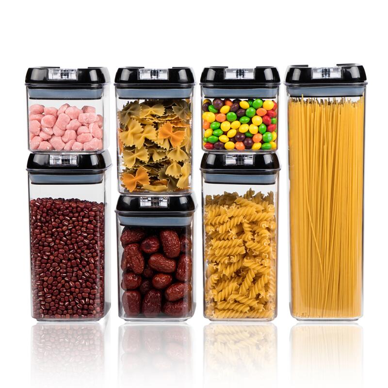 Набор из 7 штук комплекта BPA, герметичного контейнера для хранения пищевых продуктов, контейнеров для хранения продуктов с крышками