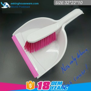 Щетка-щетка Akbrand Dustpan с линией ПВХ с волнообразным дизайном у входа в Dustpan