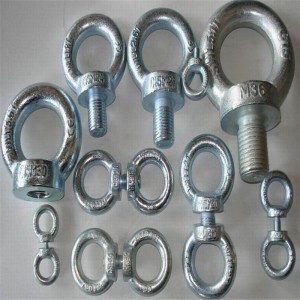 Сверхпрочный оцинкованный болт din580 с гайкой DIN582