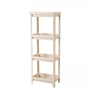 Высококачественная 4-х слойная многофункциональная кухонная пластиковая полка для хранения