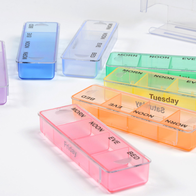 Цвет радуги 7 дней Одна неделя Один комплект Башенный ящик Тип овальной таблетки