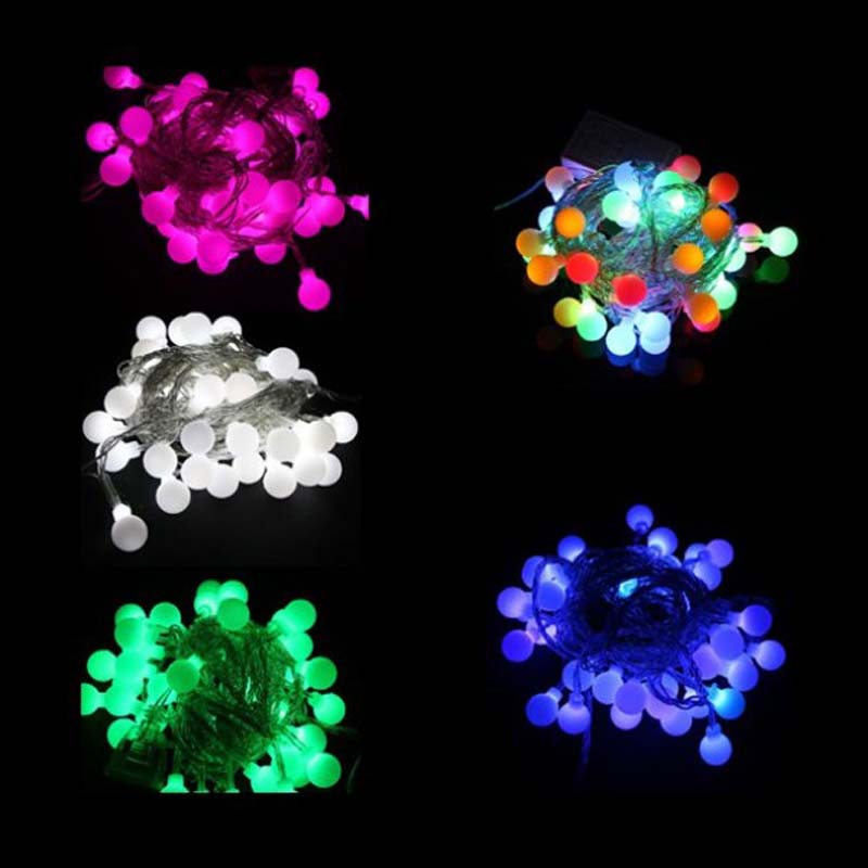 LED Ball String Lights Цвет Елочный шар String Lights Декоративные огни