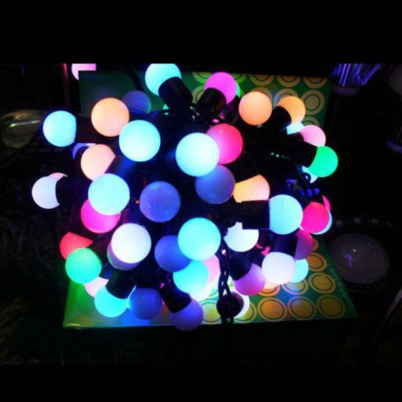 LED Ball String Lights Цвет Елочный шар String Lights Декоративные огни