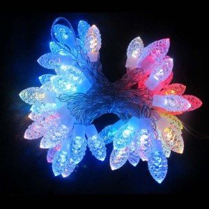 RGB LED String Lights Алмаз / Снежинка Декоративные светодиодные Рождественские огни