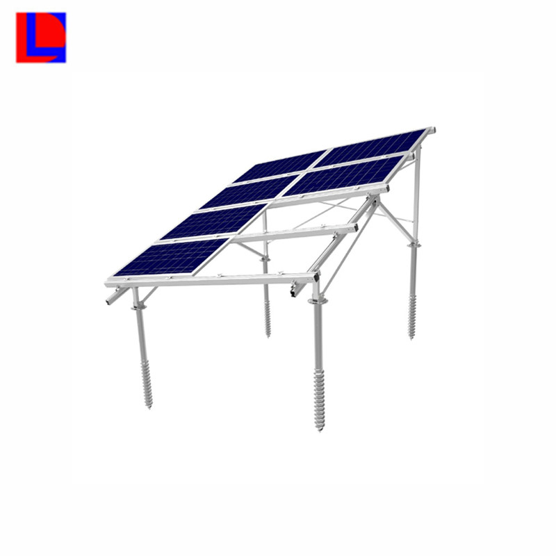 Наземный солнечный монтаж поддерживает алюминиевый кронштейн панели солнечных батарей