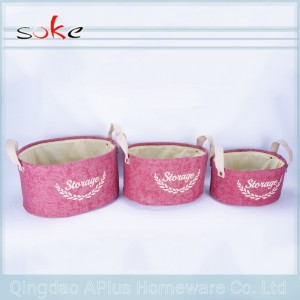 Корзины для хранения белья из ткани с ручками