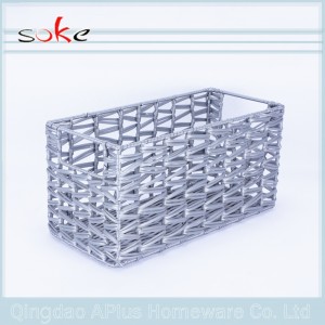 Домашние контейнеры из плетеной корзины для хранения из ротанга