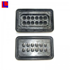 Индивидуальная красная силиконовая резиновая прокладка для электронного применения