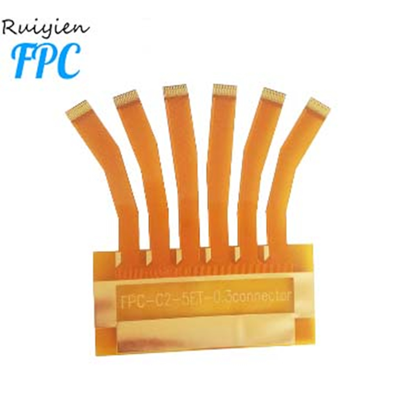 Низкая цена экранированный гибкий кабель Бесплатный образец сенсорного экрана Fpc Производители 4-слойная печатная плата FPC 1,0 мм Шаг FPC / FFC Flex Board