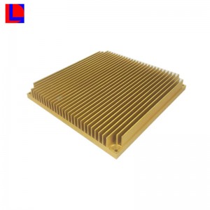 индивидуальные серебристый и желтый анодированный алюминиевый радиатор / радиатор