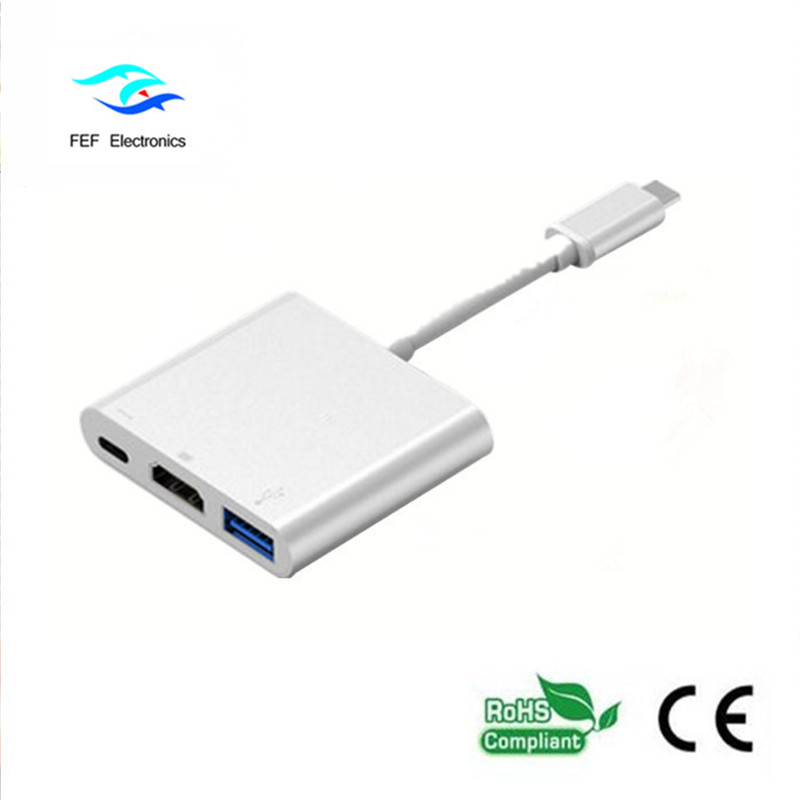 USB 3.1 type-c к HDM1 + ​​USB 3.0 + PD