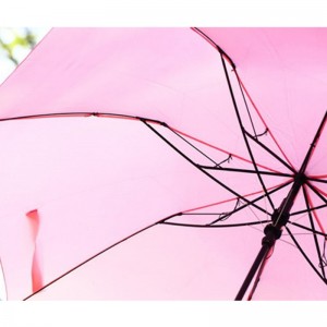 2019 Авто открытый Желтая утка с деревянной ручкой крючок 2 складной зонт