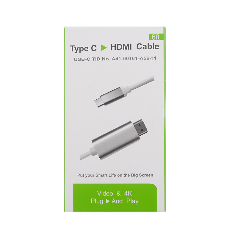 USB Type c to HDMI мужской конвертер ABS корпус Код: FEF-USBIC-013