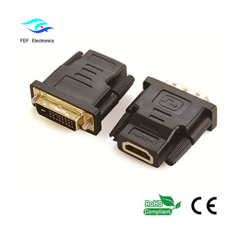 Адаптер DVI (18 + 1) штекер-гнездо HDMI Код: FEF_HD-001