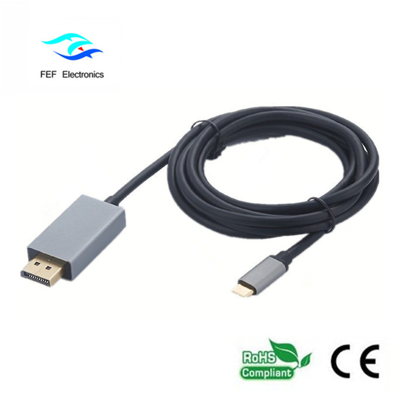 USB TYP-C для Mini Displayport Мужской конвертер ABS Shell Код: FEF-USBIC-014