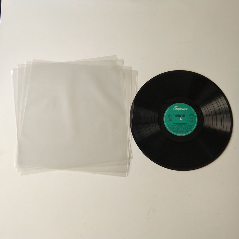 12-дюймовая пластиковая полиэтиленовая пластинка с наружными рукавами