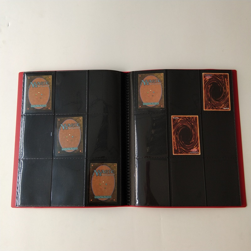 9-Pocket Red Gaming Card Коллекционеры Портфолио Альбомы Папки для стандартных карт