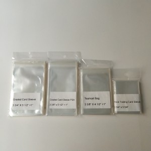 2 мил кристально прозрачные пластиковые полипропиленовые картонные рукава