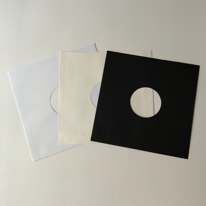 33RPM черные бумажные виниловые пластинки для хранения пластиковых протекторов