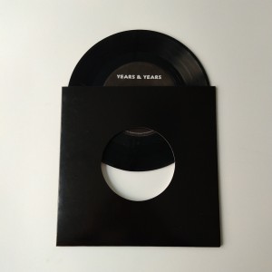 7-дюймовый 45 об / мин 350gsm коричневый картон рекордный пиджак с отверстием