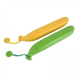 Банановый зонт 3-х кратный ручной открытый зонт с логотипом