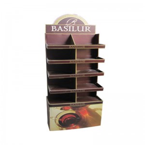 Утилизируемые картонные стенды в торговых точках Pegboard Floor Дисплеи Картонные стойки