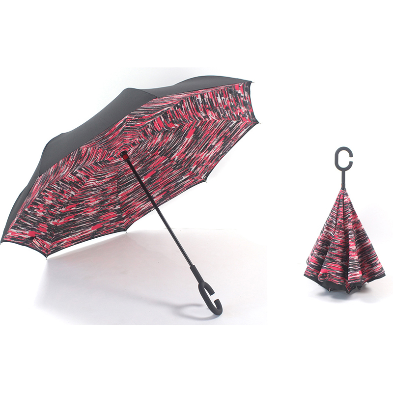 Цветочный зонт с логотипом, обратный прямой зонт