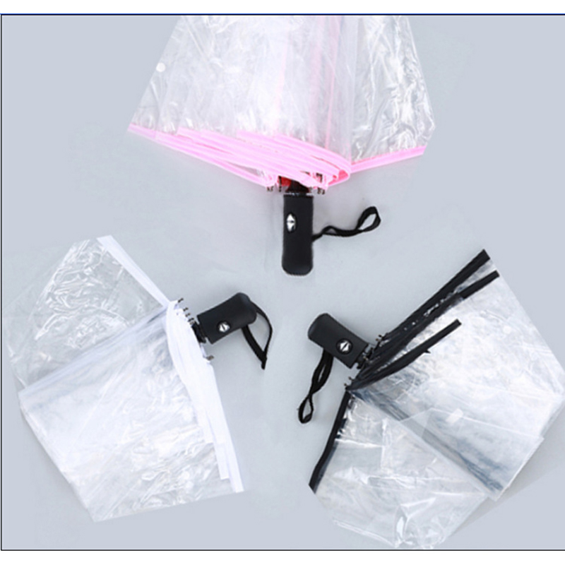 POE Umbrella прозрачный материал с функцией автоматического открытия и автоматического закрытия 3-зонный зонт