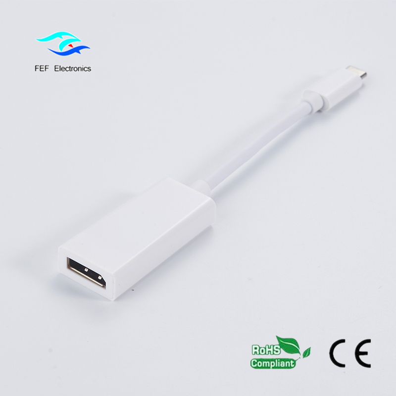 USB TYPE C для Displayport с внутренней оболочкой из АБС Код: FEF-USBIC-004A