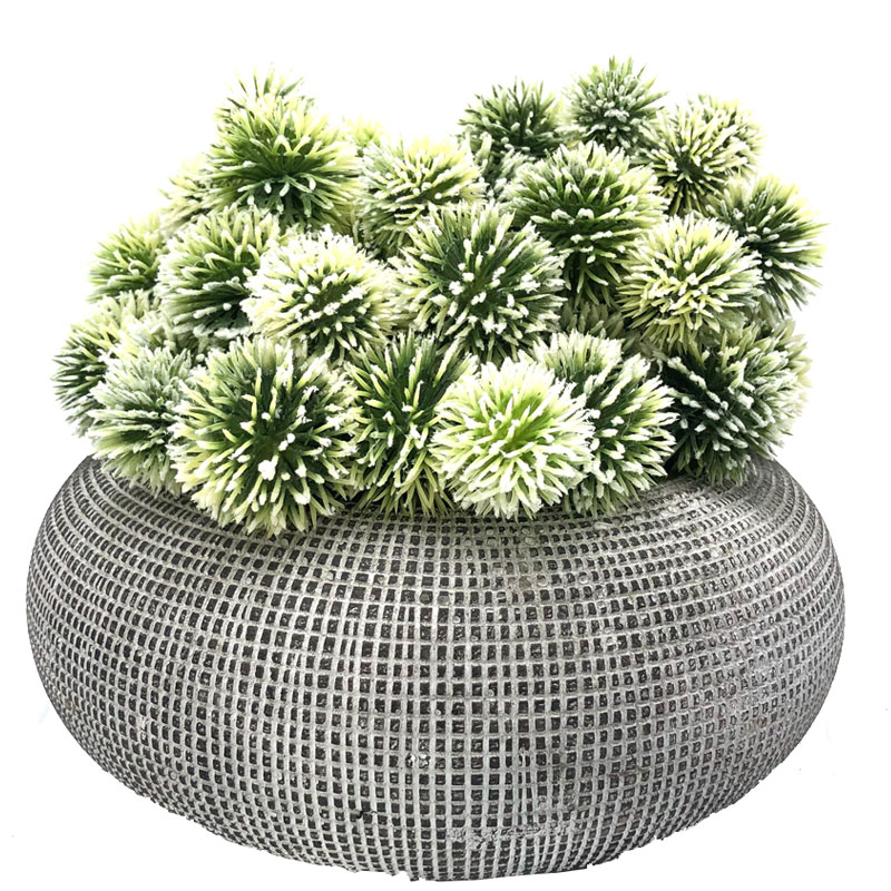 Искусственный шар кактуса в декоративном горшке сочные украшения для дома или офиса