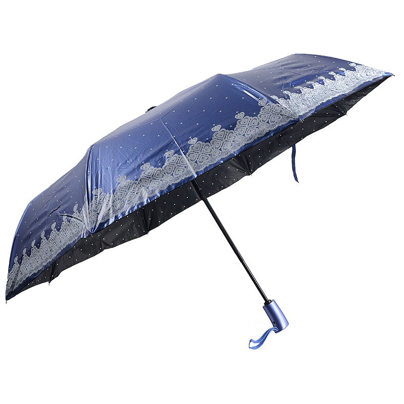 Специальный материал синего цвета УФ-покрытие 3-х кратное Автоматическое открытие и автоматическое закрытие зонтика