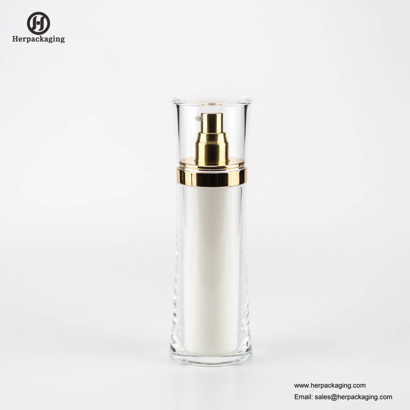 HXL316 Пустой акриловый безвоздушный крем и бутылка для лосьона косметическая упаковка для ухода за кожей